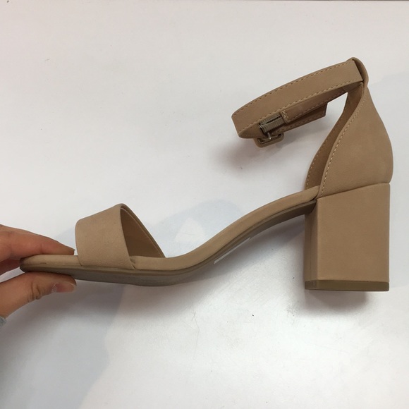 🌿Open Toe Ankle Buckle Strap Low Chunky Heel🌿 - Picture 5 of 5